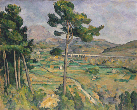 reproductie Mont Sainte Victoire van Paul Cezanne
